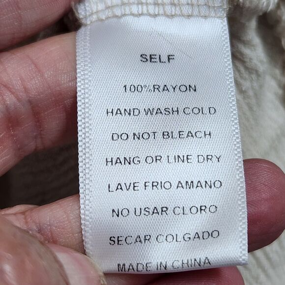 Before You Embroidered Gauzy Boho Peasant Floral Blouse Size M Balloon Sleeve - Picture 7 of 13